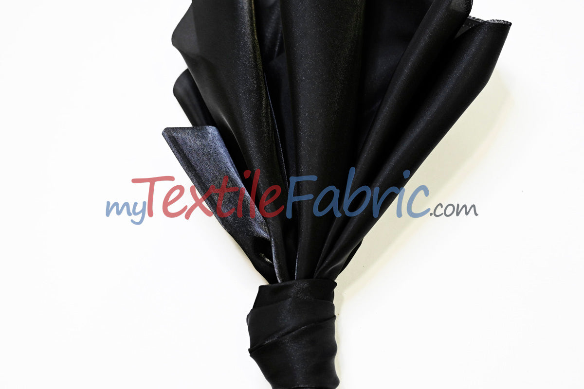 Crystal Satin Polyester Fabric - Shimmering Satin Finish, 45" Width, Multiple Colors (1 Yard)