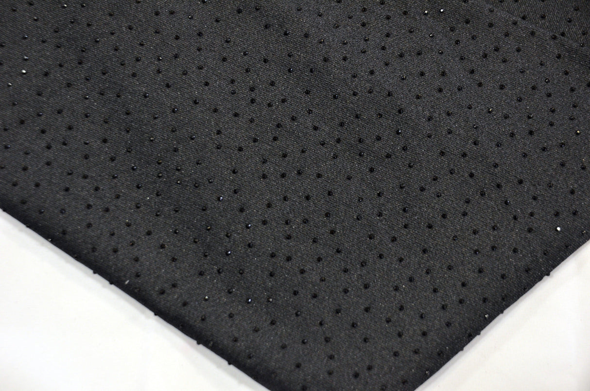 Diamond Glimmer Knit Polyester Spandex Fabric - Metallic Glitter, 56" Width (1 Yard)