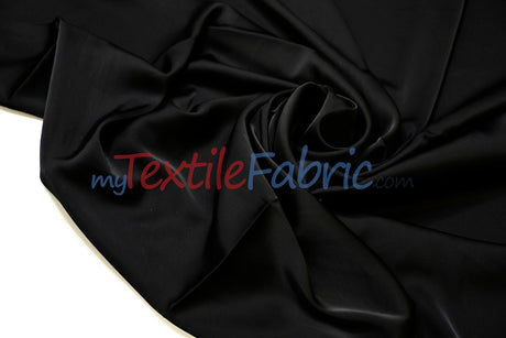 Double Sided Satin Polyester Fabric - Glossy Finish, 60" Width (1 Yard)