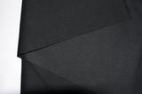 Fire Retardant Cotton Duvetyn Fabric - Black, White, Solid, 58" Width (Yard, Bolt, 3X3 Sample Swatch)