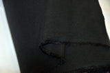 Fire Retardant Cotton Duvetyn Fabric - Black, White, Solid, 58" Width (Yard, Bolt, 3X3 Sample Swatch)