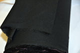 Fire Retardant Cotton Duvetyn Fabric - Black, White, Solid, 58" Width (Yard, Bolt, 3X3 Sample Swatch)