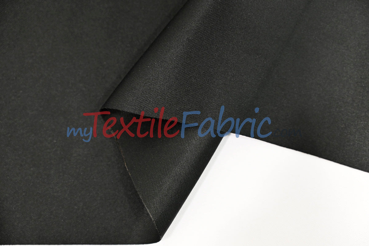 Fire Retardant Blackout Drapery Lining Polyester Fabric - Dim-Out Blackout, 58" Wide, 230 GSM, White, Champagne, Silver, Black (1 Yard)