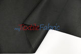 Fire Retardant Blackout Drapery Lining Polyester Fabric - Dim-Out Blackout, 58" Wide, 230 GSM, White, Champagne, Silver, Black (1 Yard)