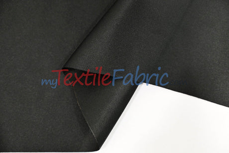 Fire Retardant Blackout Drapery Lining Polyester Fabric - Dim-Out Blackout, 58" Wide, 230 GSM, White, Champagne, Silver, Black (1 Yard)