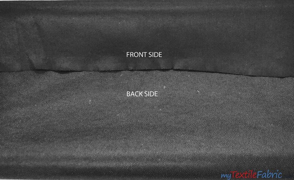 Fusible Interfacing Polyester Fabric - Black And White Semi Solid, 58/60" Width (Yards)
