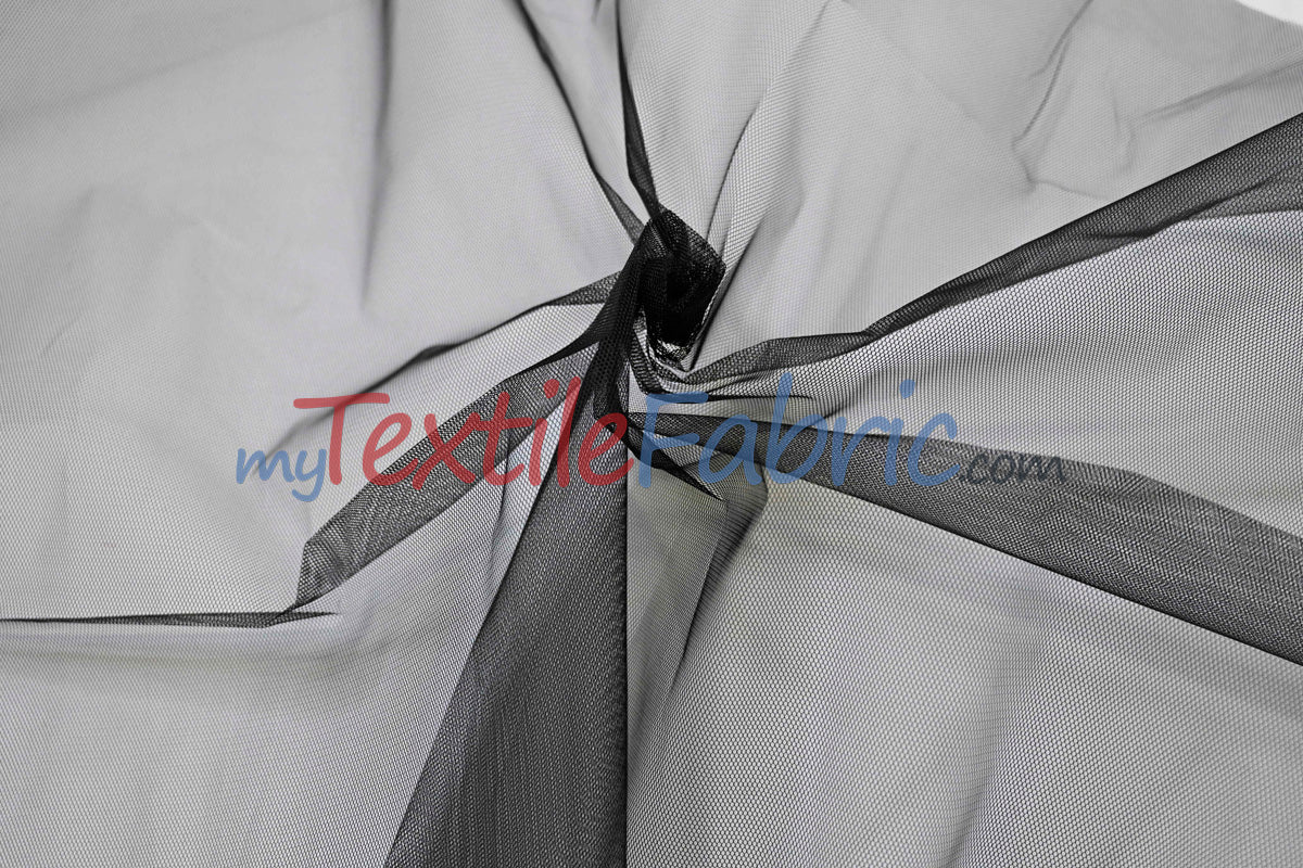 Hard Net Crinoline Polyester Fabric - Sheer Stiff Netting, 60" Width (Yards)