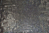 Hologram Quad Sequins Polyester Fabric - Holographic Square Sequins, 40" Width, 7 Colors (1 Yard)