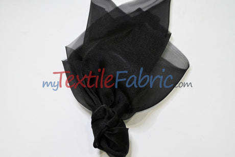 Crystal Organza Nylon Fabric - Sheer Sparkling, 45" Width (1 Yard)