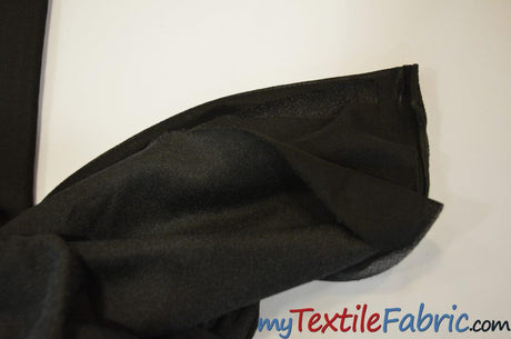 Lightweight Iron On Tricot Fusible Interfacing Interlining Polyester Fabric - White, Black, 58/60" Wide (Yards)