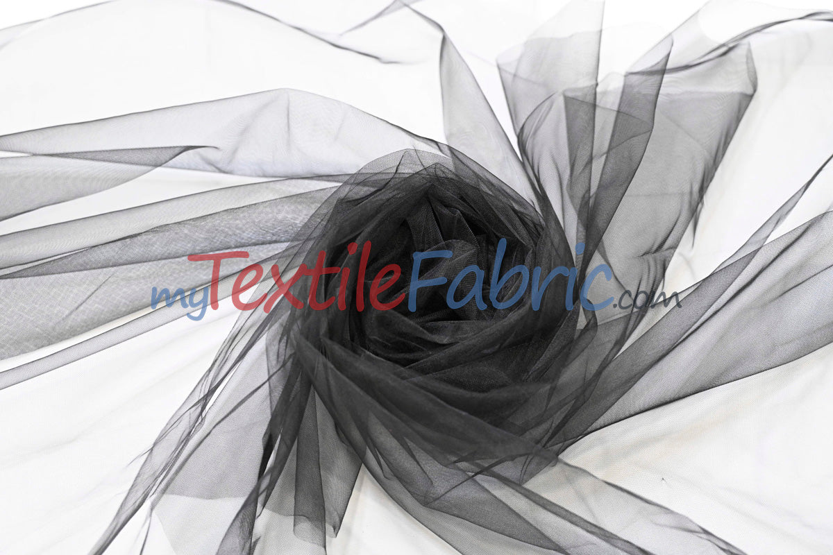 Micro Mesh Polyester Fabric - Sheer Soft Stretch Tulle, 58/60" Width, Multiple Colors (1 Yard)