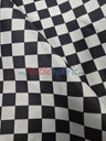 Checkered Satin Fabric - Racing Flag Pattern, Black And White Or Red And White, 58/60" Width (1 Yard)
