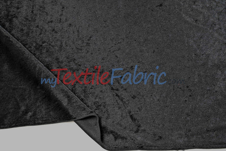 Panne Velvet Polyester Fabric - Crush Panne Velour, Solid, 58/60" Width (1 Yard)