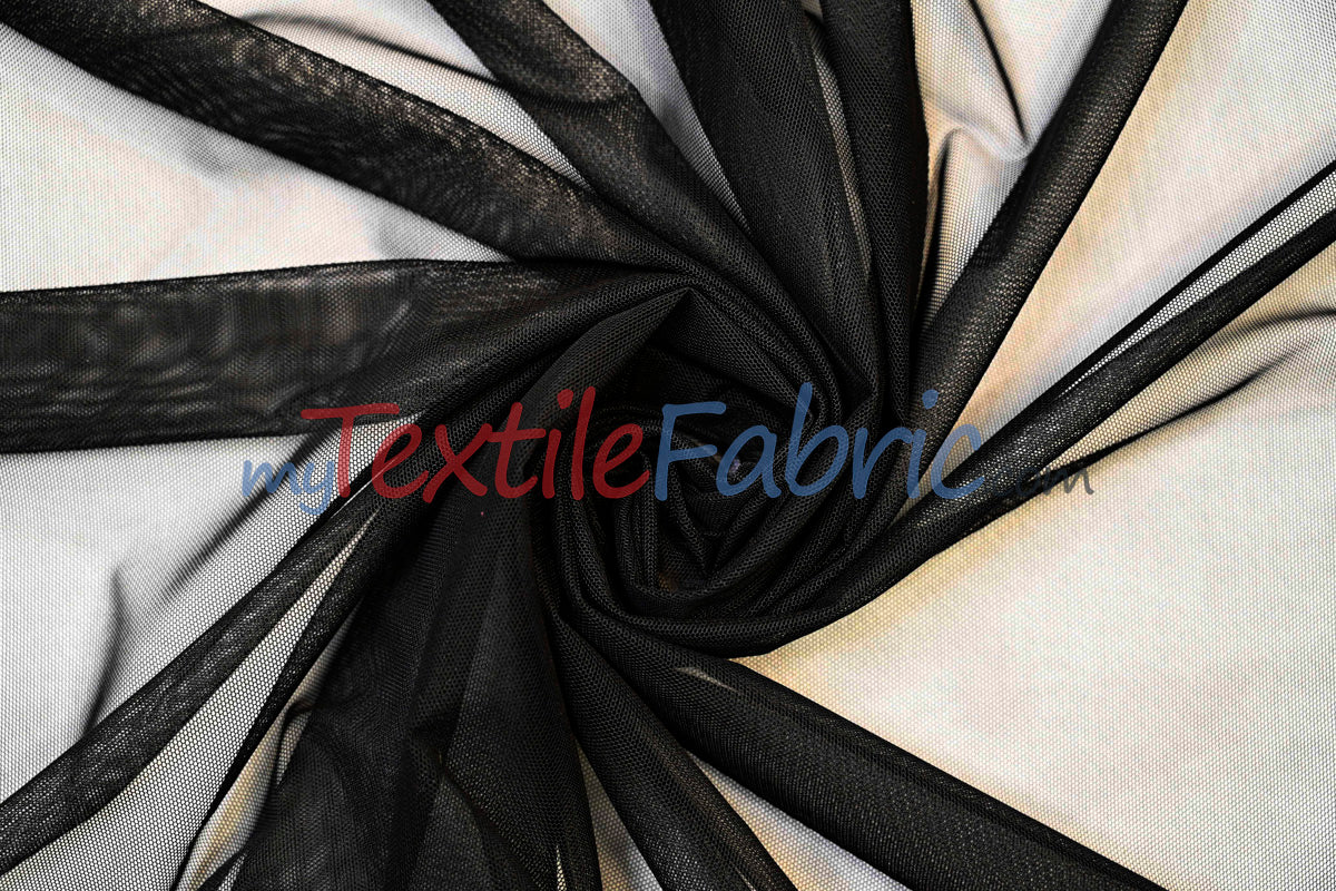 Super Soft Power Mesh Spandex Fabric - Multiple Colors, 58/60" Width (1 Yard)