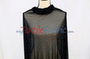 Rhinestone Stretch Power Mesh Fabric - Iridescent AB Crystal Embellished, 58" Width (1 Yard)