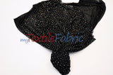 Rhinestone Stretch Power Mesh Fabric - Iridescent AB Crystal Embellished, 58" Width (1 Yard)