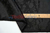 Satin Jacquard Satin Flower Brocade Polyester Fabric - Tone On Tone Floral Brocade, 60" Wide (65 Yards)