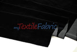 Scuba Flocking Velvet Fabric - Red, Flag Green, Hunter Green, Royal Blue, Black, 60" Width (1 Yard)