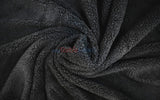 Sherpa Fleece Polyester Fabric - White, Ivory, Black, 60" Width (1 Yard)