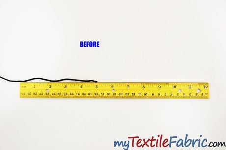 Black 3Mm Round Knitted Elastic Cord - Nylon Spandex Fabric, Black Solid, 3Mm Width (1400 Yards)
