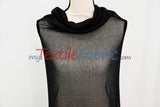 Sparkly Mesh Metallic Stretch Knit Fabric - Gold, Rose Gold, Silver, Black, 58/60" Width (By The Yard)