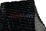 Striped Rabbit Fur 100 Percent Polyester Fabric - Striped Faux Rabbit Fur, 64/66" Width (1 Yard)