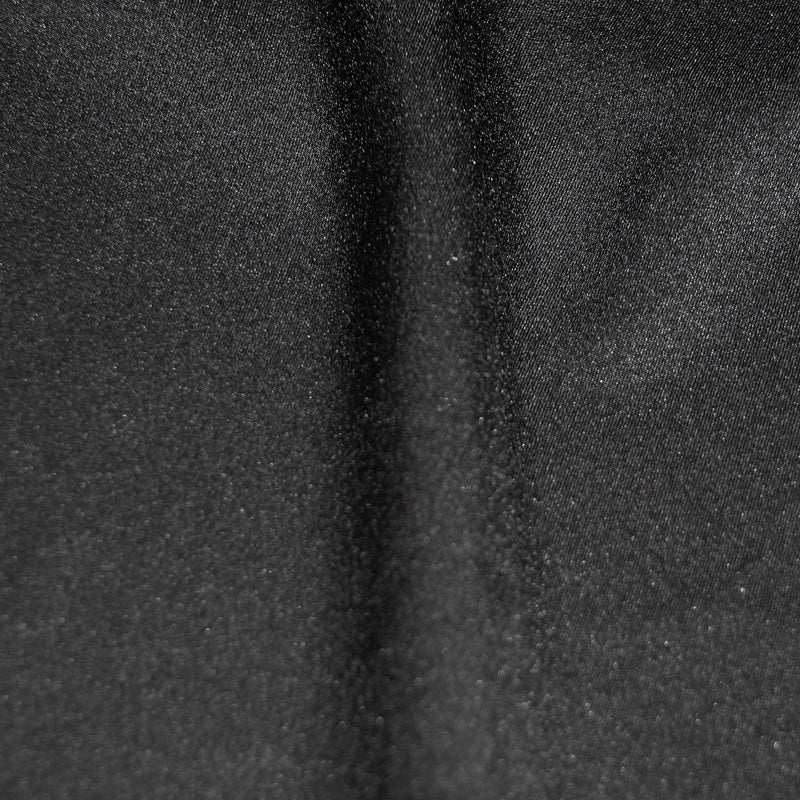 Black Polyester Suiting Fabric - Black Woven, 58" Wide (1 Yard)