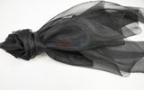Super Organza Polyester Fabric - Semi-Sheen Sheer, 60" Width, White, Ivory, Baby Blue, Lavender, Black (By The Yard)