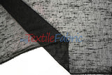 Swiss Sheer Sheer Polyester Fabric - Linen-Look Sheer Drapery, 130" Wide, White (1 Yard)