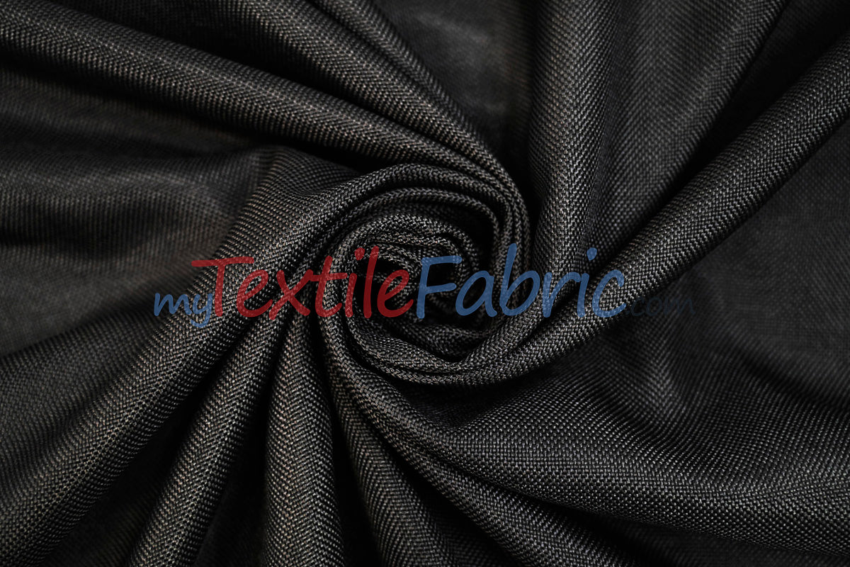 Vintage Linen Polyester Fabric - Faux Burlap, Rustic Natural Look, 58/60" Width (1 Yard)
