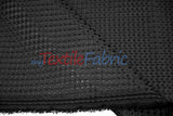 Waffle Brocade Polyester Fabric - Textured Waffle Grid, 60" Width, White, Ivory, Champagne, Black (1 Yard)