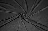 Yoga Spandex Polyester Spandex Fabric - White And Black, 58/60" Width, Slight Sheen, 4 Way Stretch (1 Yard)