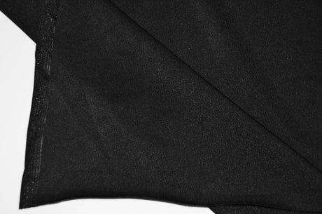 Yoga Spandex Polyester Spandex Fabric - White And Black, 58/60" Width, Slight Sheen, 4 Way Stretch (1 Yard)