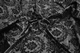 Damask Flocking Taffeta Fabric - Flocking Velvet Damask, 58/60" Width (1 Yard)