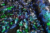 Fish Scale Paillette Sequins Polyester Fabric - 9Mm Sequins, 54" Width, Multiple Colors (1 Yard)