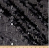 Dull Square Dazzle Polyester Fabric - Square Sequins, Sheer Mesh, 52" Width (1 Yard)