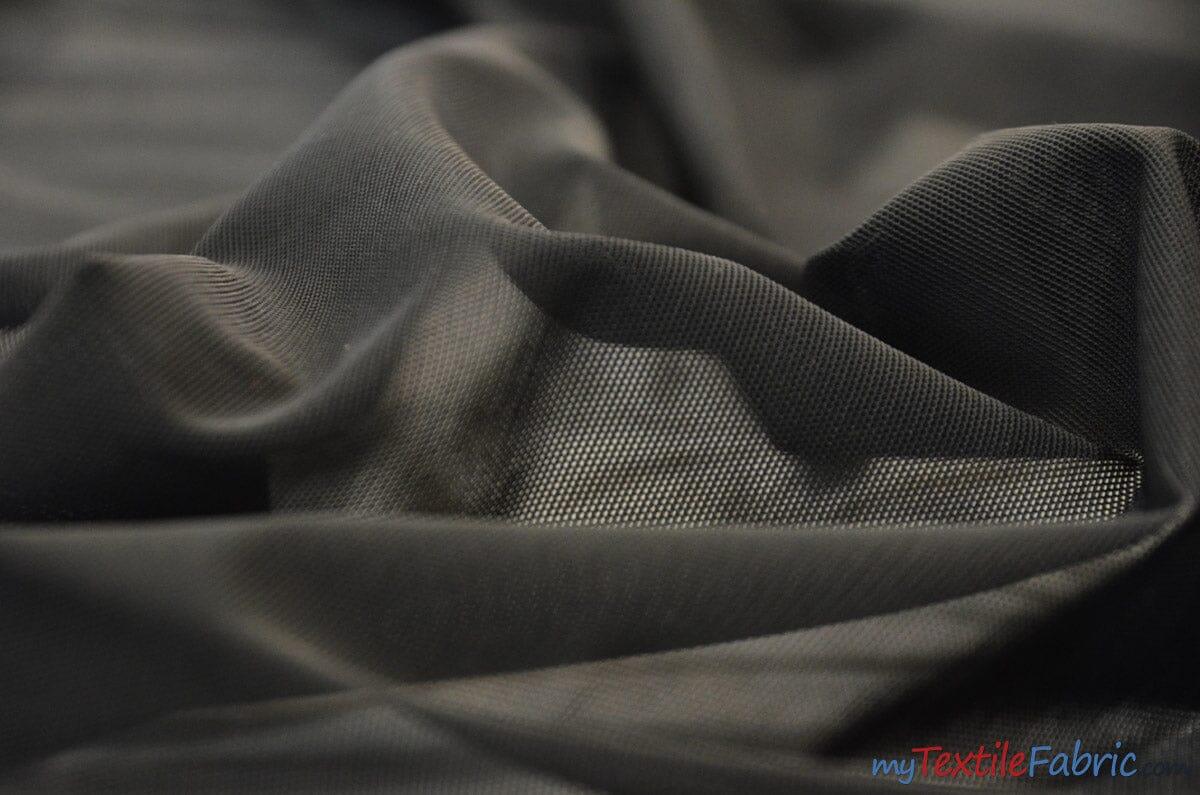 Dura Power Mesh Nylon Spandex Fabric - Black, Nude, White Sheer Open Work, 60" Width (1 Yard)