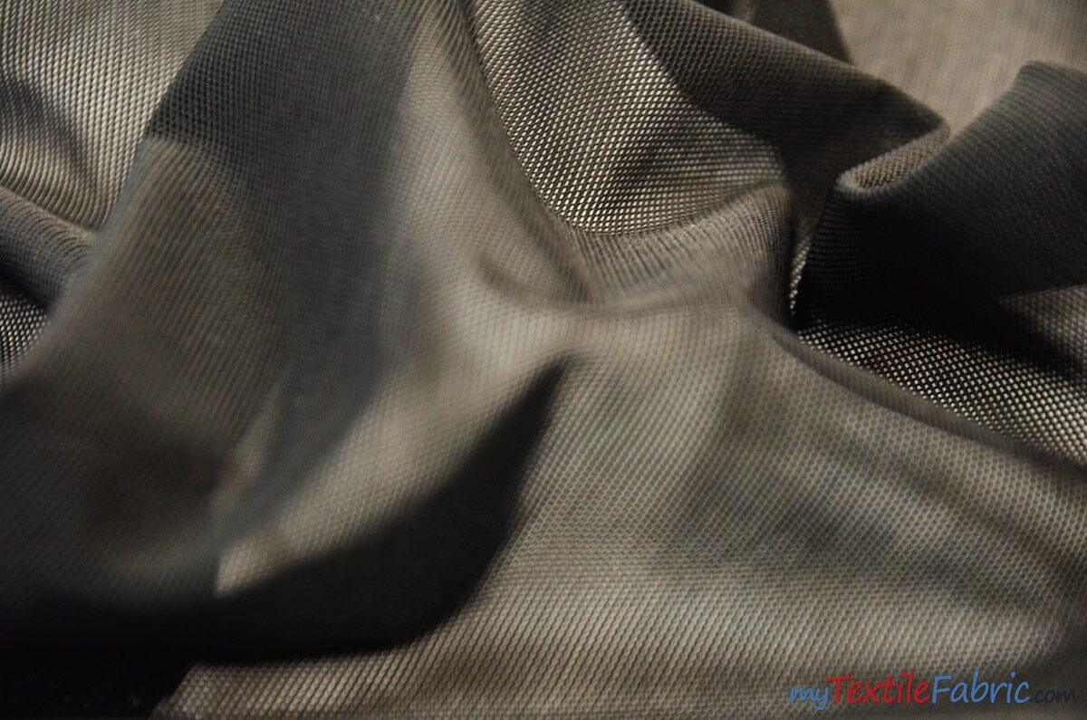 Dura Power Mesh Nylon Spandex Fabric - Black, Nude, White Sheer Open Work, 60" Width (1 Yard)