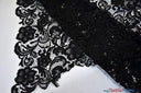 Guipure Bridal Lace Polyester Fabric - Heavy Double Scalloped Lace, Multiple Colors, 48/49" Width (1 Yard)