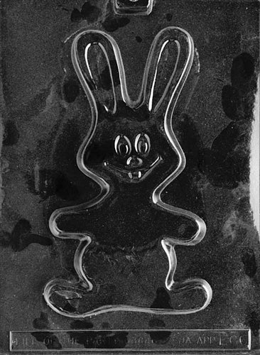 Small Smiling Bunny Chocolate Mold - LPE066