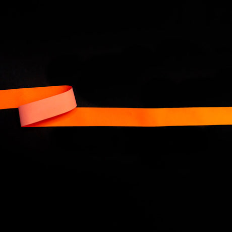 Italian Neon Orange Reflective Ribbon - 0.875"