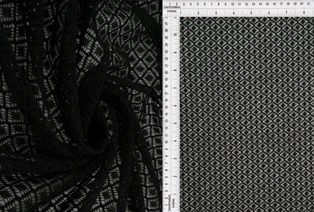 1 Yard Warp Lace Fleece Fabric, 57? Wide 100% Polyester