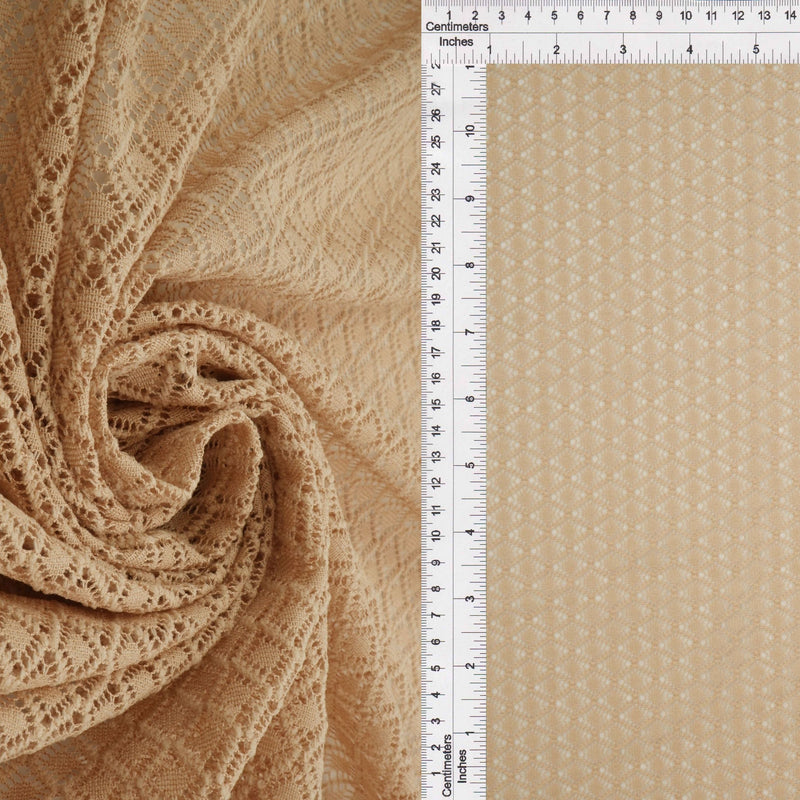 Warp Lace Fleece Knit