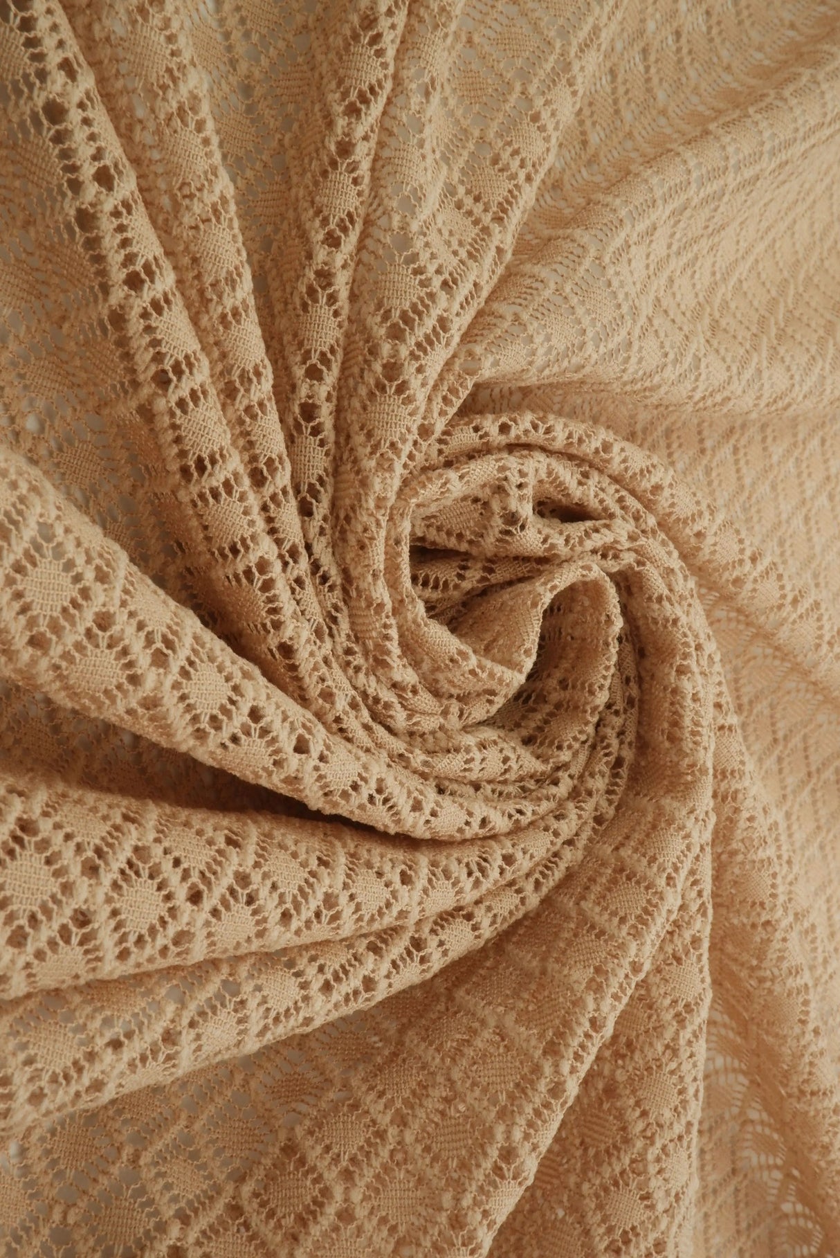 1 Yard Warp Lace Fleece Fabric, 57? Wide 100% Polyester