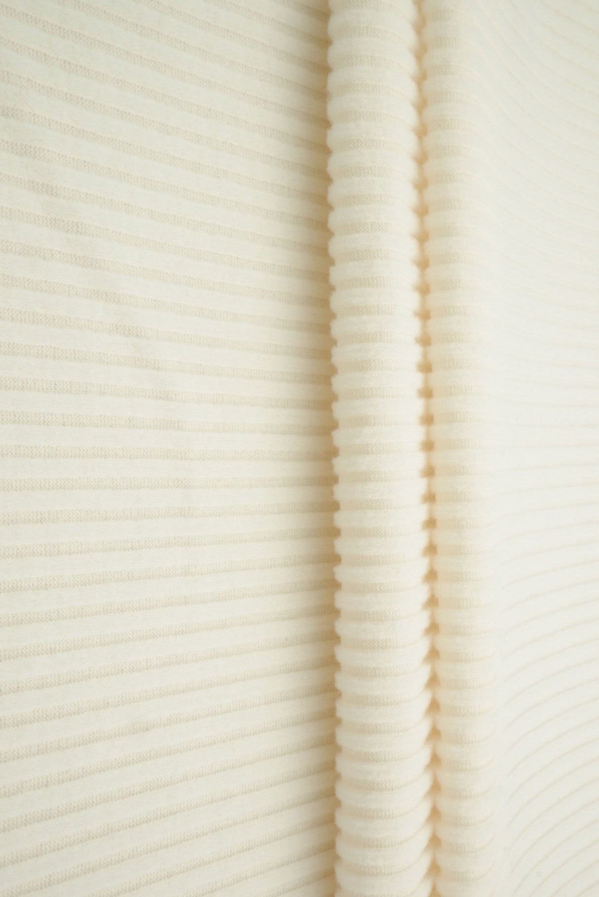 Ribbed Interlock Fleece Knit Fabric