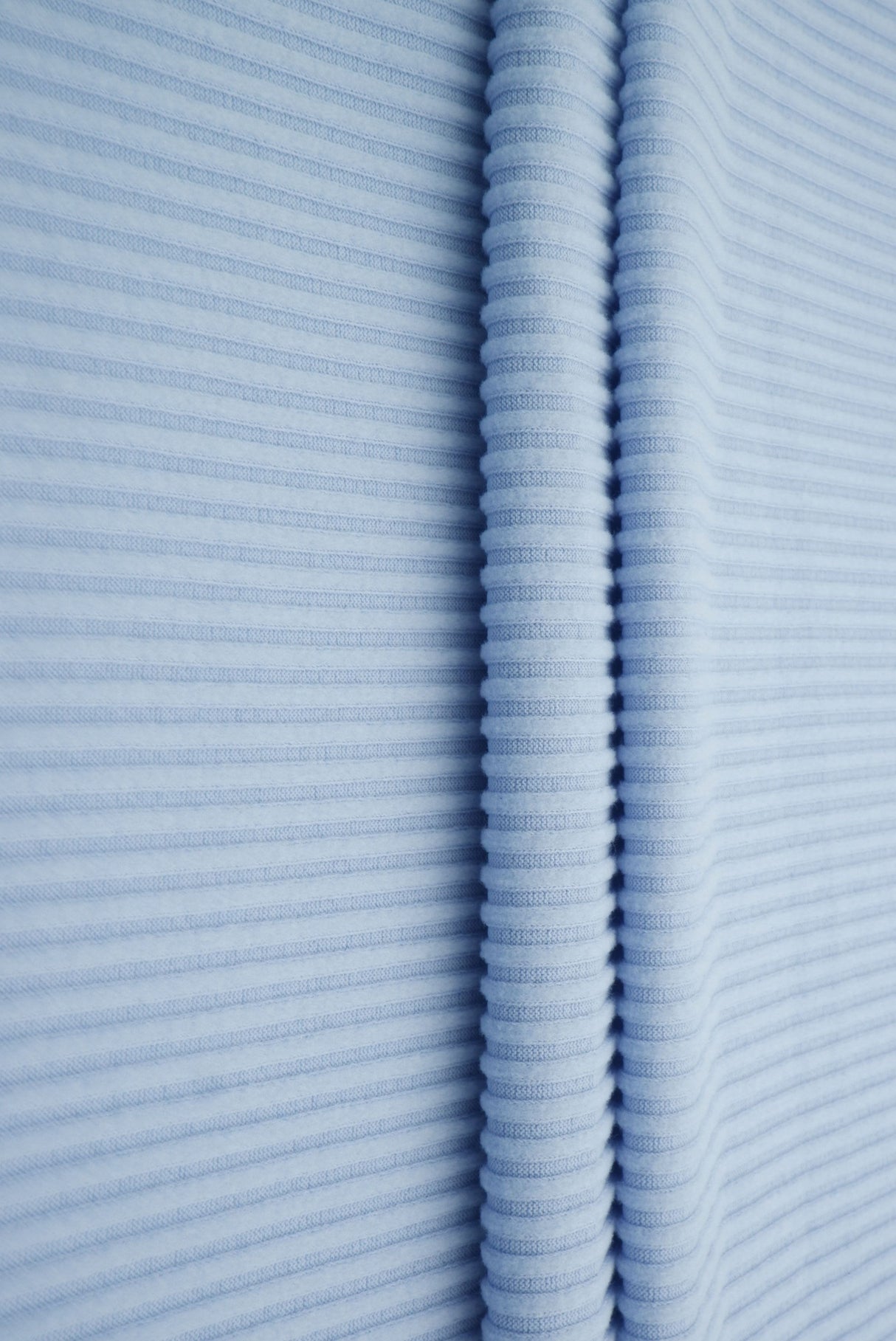 Ribbed Interlock Fleece Knit Fabric