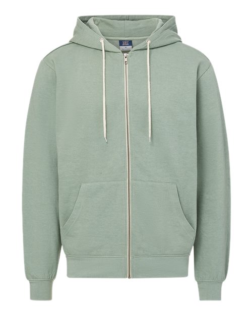 Retro Heather Full-Zip Hooded Sweatshirt