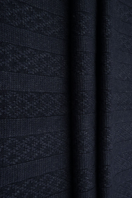 Pointelle Jacquard Liverpool Knit Indigo
