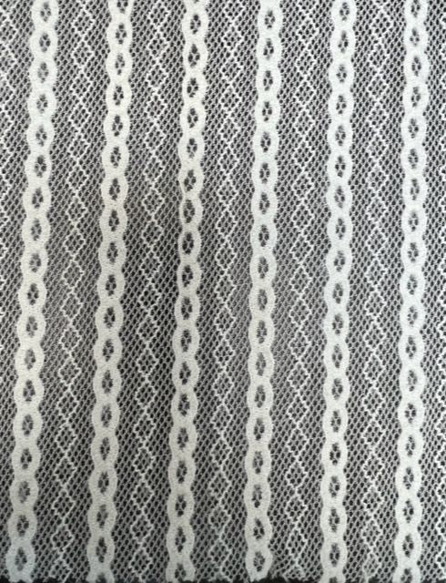 Geometric Fleece Lace Fabric