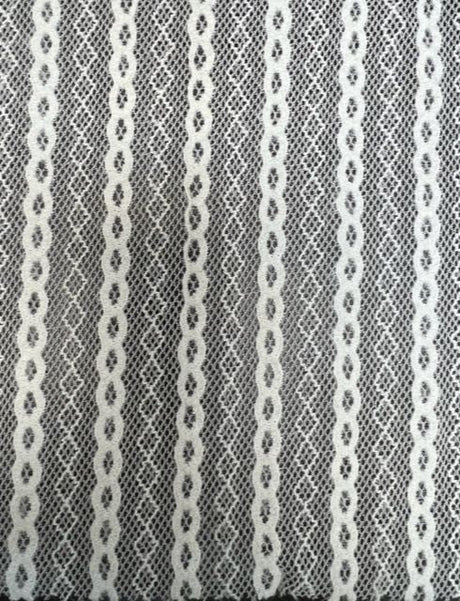Geometric Fleece Lace Fabric